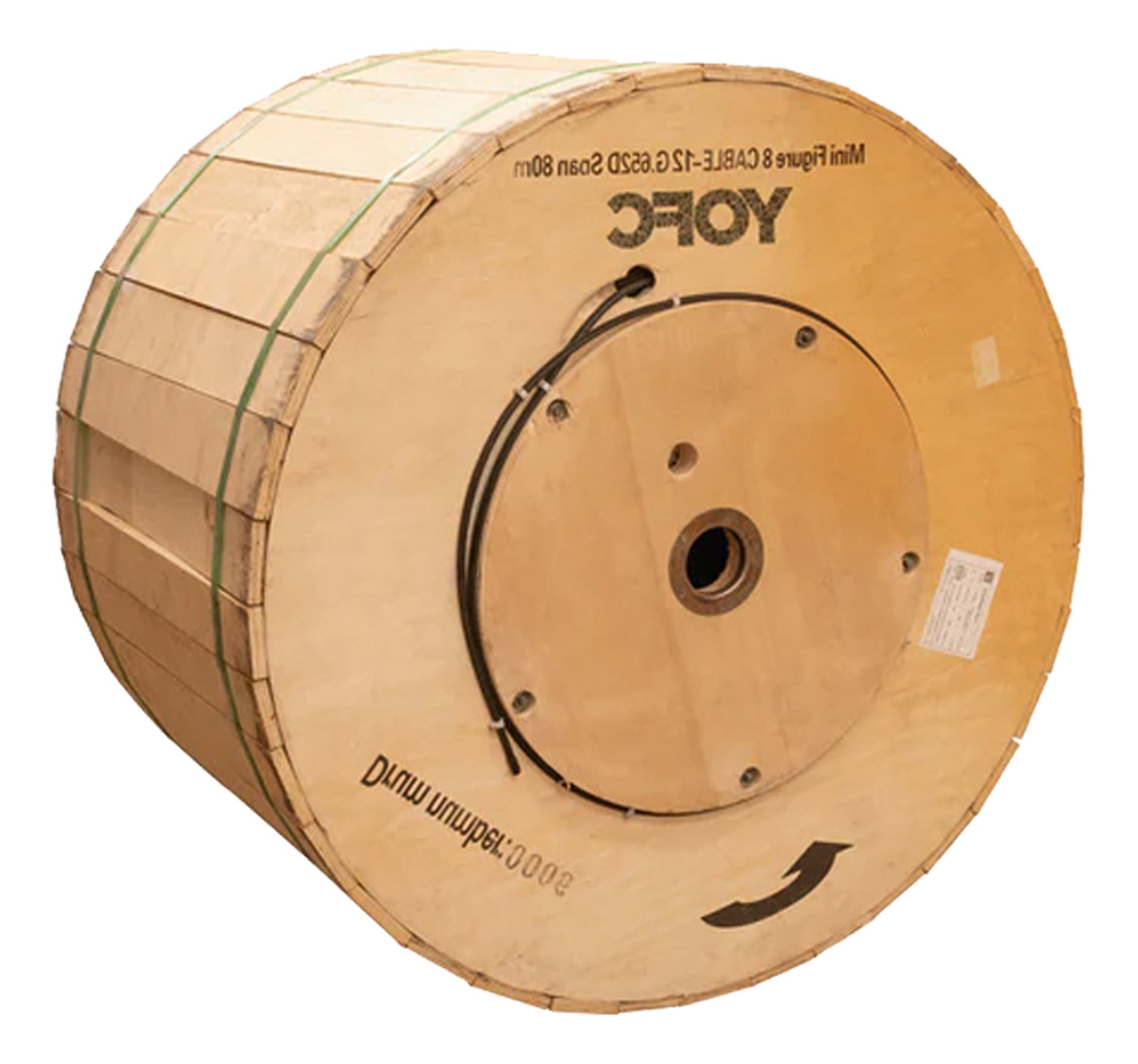 Fibra Optica Autosoportada Adss Yofc 144h Rollo 4km Tubo Sue - Imagen 3