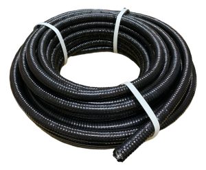 Caño Metálico Flexible Cubierto Pvc Negro 3/4 X25 Metros