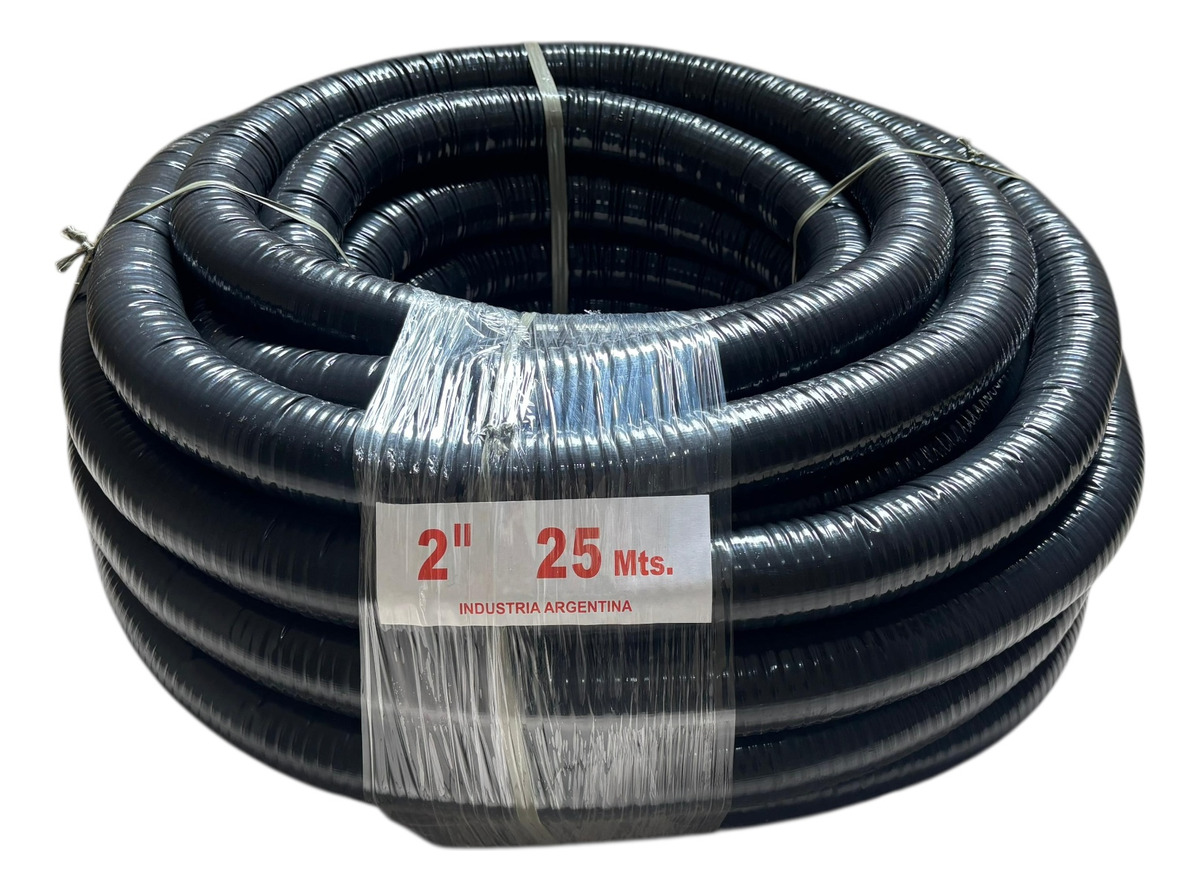 Caño Metálico Flexible Cubierto Polietileno 2 Pul X25 Mts - Imagen 3