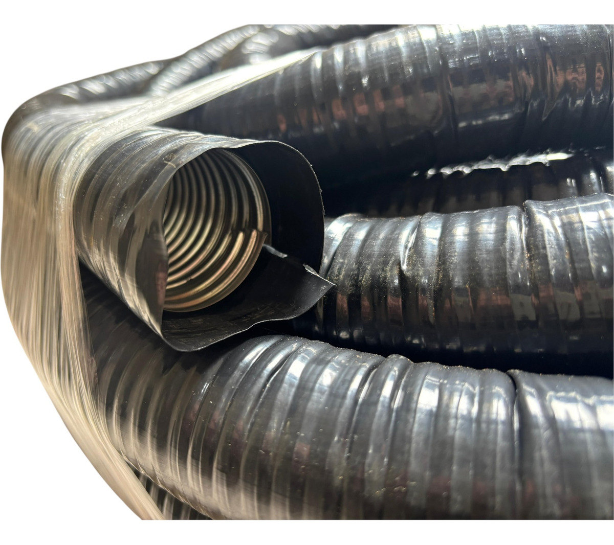 Caño Metálico Flexible Cubierto Polietileno 2 Pul X25 Mts - Imagen 4