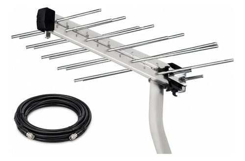 Kit Antena Tda Isdb-t Tv Digital Hd + Cable + Conector