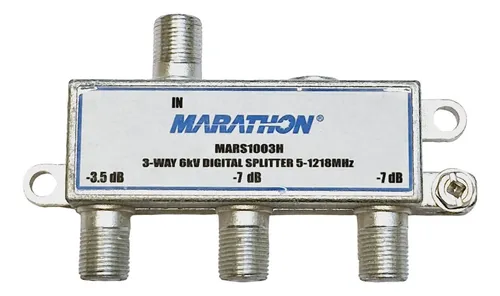 Derivador Splitter De Señal Marathon 3 Vias Conector Coaxil - Imagen 2