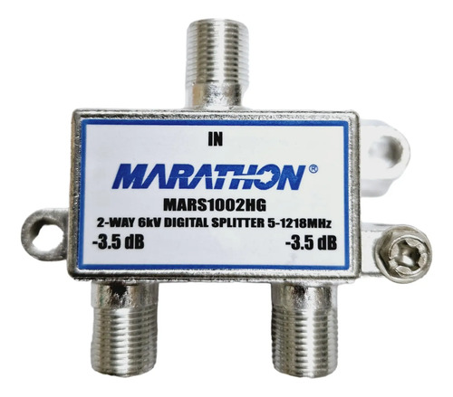 Derivador Splitter De Señal Marathon 2 Vias Coaxil Conector - Imagen 4