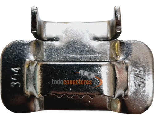 Hebilla Acero Inoxidable .304 5/8 X 100uni P/ Fleje Zuncho - Imagen 2