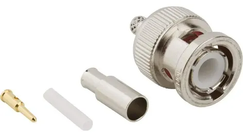 Conector Bnc Macho Crimpear Cable Rg-174 Amphenol 31-315 Rfx