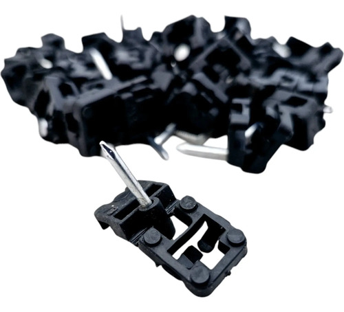 Grampa Clip Con Clavo Para Fibra Optica Drop Negro X1000 Uni - Imagen 4