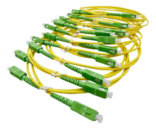 Patch Cord Fibra Optica Sc/apc A Sc/apc 1 Mts 3mm X10 Unids - Imagen 5