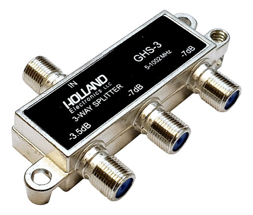 Derivador Splitter De Señal Holland Ghs-3 P/ Coaxil Conector - Imagen 4