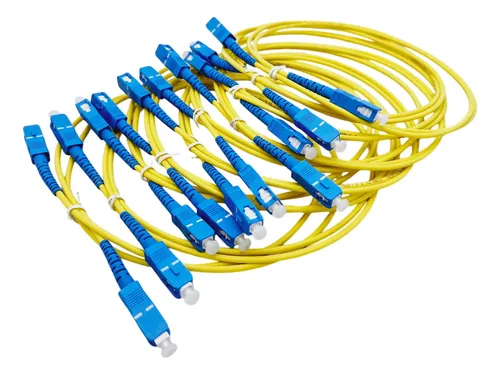 Patch Cord De Fibra Óptica Sc/upc A Sc/upc Pc 1 Mts X25 Uds - Imagen 7
