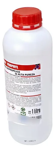 Alcohol Isopropilico Electronica Delta 99.9% Para Fibra 1l