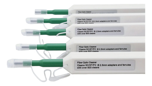 Lapiz Limpiador De Fibra Optica Cleaner Pen Sc Fc 2.5m X5 Ud
