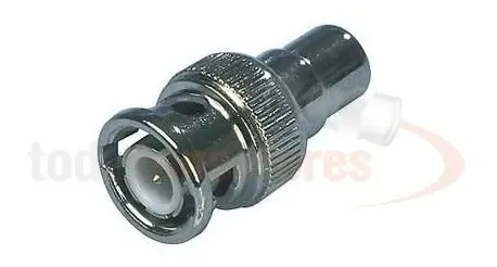 Conector Adaptador Bnc Macho A Rca Hembra X10 Unids - Imagen 3