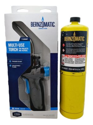 Garrafa Gas Propano Mg9 C/soplete Bronce Bernzomatic Ul100