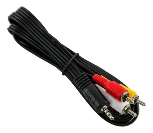 Cable Mini Plug 3.5 Mm 3 Rca Audio /video Stereo Premium - Imagen 3