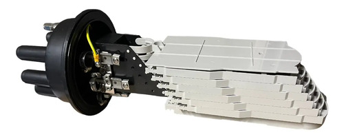 Caja De Empalme Domo Fibra Optica 144h Completa 4+1 Oval - Imagen 4