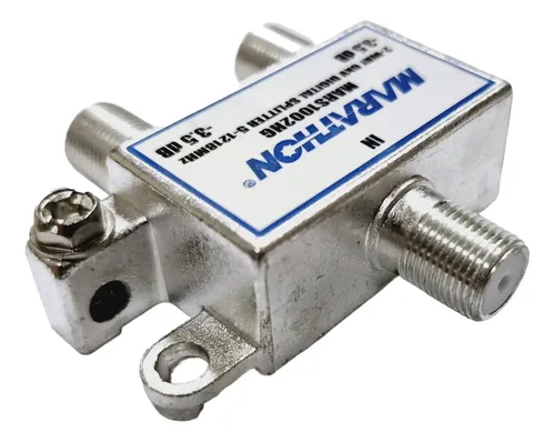 Derivador Splitter De Señal Marathon 2 Vias Coaxil Conector - Imagen 3