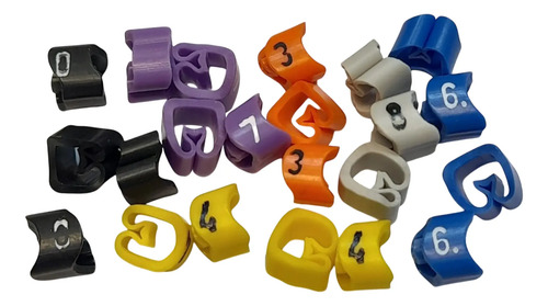 Nomenclador Identificador D Cable Hellerman Mhg3/7 Del 0-9 - Imagen 3