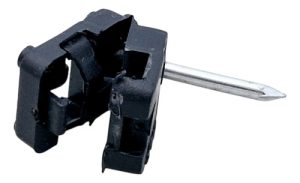 Grampa Clip Con Clavo Para Fibra Optica Drop Negro X1000 Uni