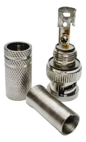 Conector Bnc De Crimpear Y Soldar P/ Coaxil Rg-59 X10 Unid