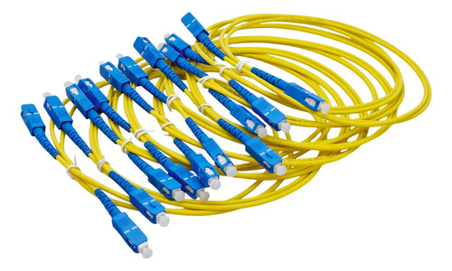 Patch Cord De Fibra Óptica Sc/upc A Sc/upc Pc 1 Mts X25 Uds