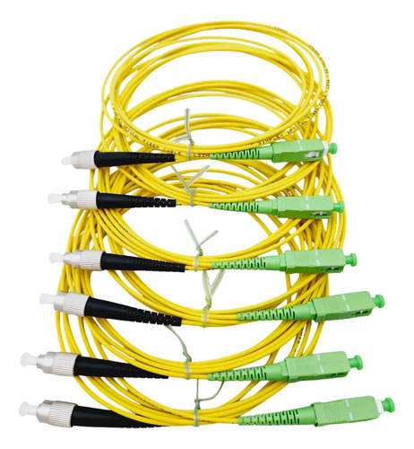 Patch Cord Fibra Optica Fc/upc Fc/pc A Sc/apc Mono 2 Mts X6u - Imagen 4