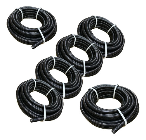 Caño Metálico Flexible + Pvc Antirroedor 1/2 X25mts X4uds
