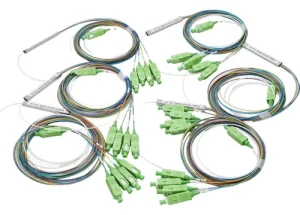 Splitter Fibra Optica Opf Plc Sm 1x4 Con Conector Sc/apc X10