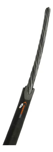 Linga Rienda De Acero Galvanizado 3 Mm 1x7 + Pvc X500 Mts