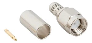 Sma Macho Rg-58 Reverse Polarity Amphenol R-901-9884-02 X10