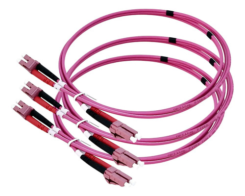 Patch Cord Lc/pc Multimodo Om4 Duplex 50/125 2mm 1mts X3u