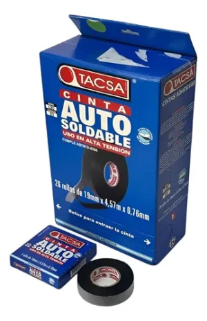 Cinta Aisladora Autosoldable Tacsa 4.57 Mts Negra L80 X26u