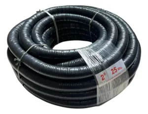 Caño Metálico Flexible Cubierto Polietileno 2 Pul X25 Mts