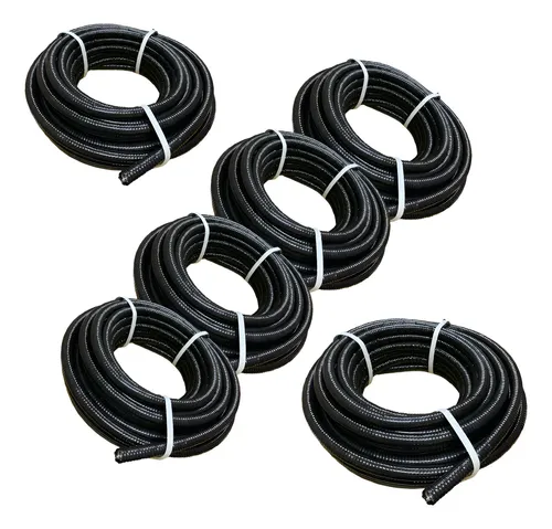 Caño Metálico Flexible + Pvc Antirroedor 7/8 X25mts X4uds