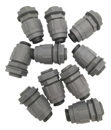 Conector Macho 1 Pulgada Recto C/ Rosca Caño Flexible X10u - Imagen 4