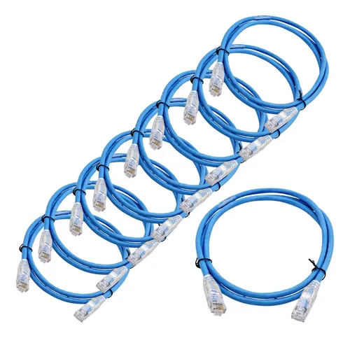 Patch Cord Amp Cable Utp Cat 5e 3 Mts Red Utp Rj-45 Tyco