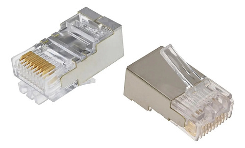 Ficha Rj45 Blindada Cat 5e Amp Commscope Tyco X100 Unid Utp