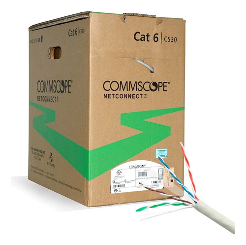 Cable De Red Utp Cat6 Cat-6 Amp Tyco X 305mts Cobre Fact A/b - Imagen 3