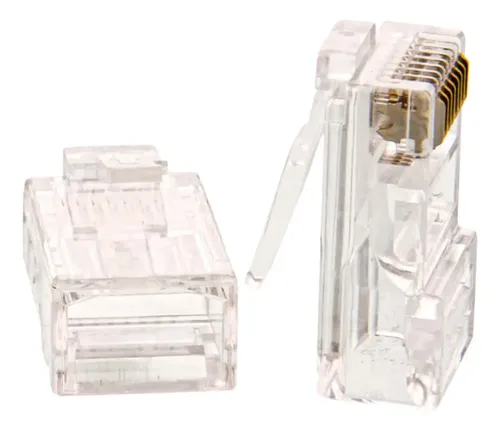 Conector Ficha Plug Macho Rj-45 Rj45 Cat6 Cat-6 Sólido X100 - Imagen 4
