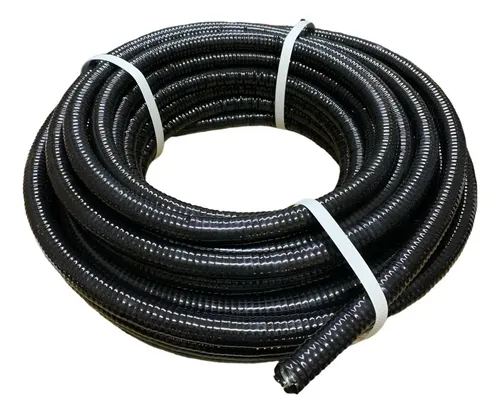 Caño Metálico Flexible Cubierto Polietileno 1/2 X25 Mts