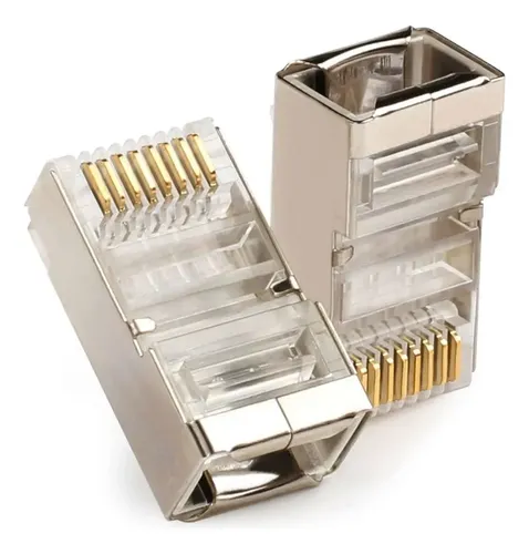 Ficha Rj45 Blindada Cat 5e Amp Commscope Tyco X100 Unid Utp - Imagen 3