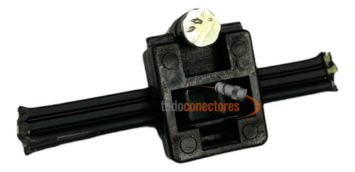 Grampa Clip Con Clavo Para Fibra Optica Drop Negro X1000 Uni - Imagen 2