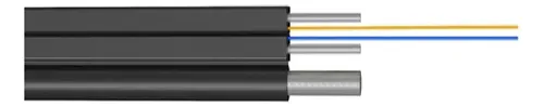 Fibra Óptica Drop Plana 2 Pelos C/ Tensor 1000 Mts G657a - Imagen 2