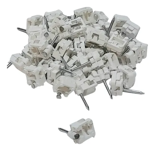 Grampa Clip Con Clavo Para Fibra Optica Drop Negro X1000 Uni - Imagen 7