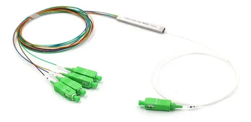 Splitter Fibra Optica Opf Plc Sm 1x4 Con Conector Sc/apc - Imagen 3