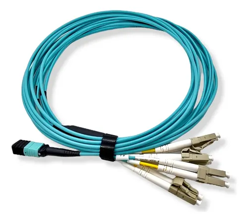 Patch Cord Breakout Om3 50/125 Mpo Hembra A Lc 8 Fibras X2u - Imagen 2